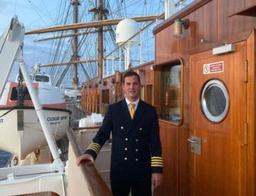 Kapitän Heiner Eilers übernimmt das Kommando auf der Sea Cloud Spirit
