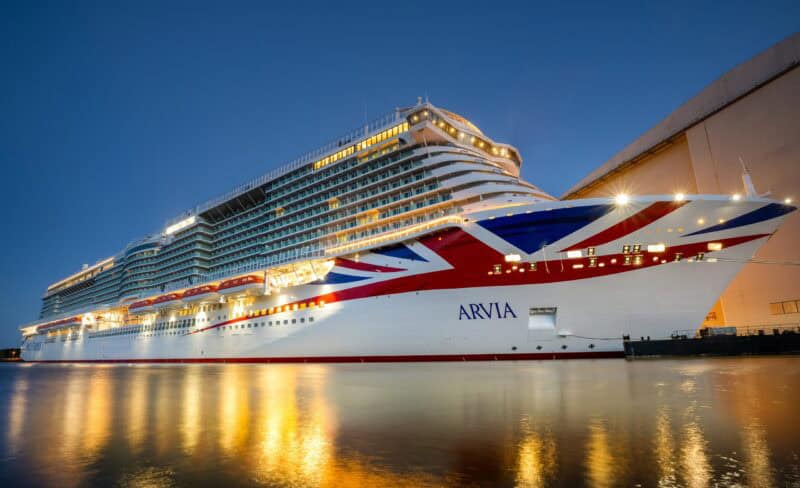 Meyer Werft überführt voraussichtlich morgen Samstag das Kreuzfahrtschiff Arvia