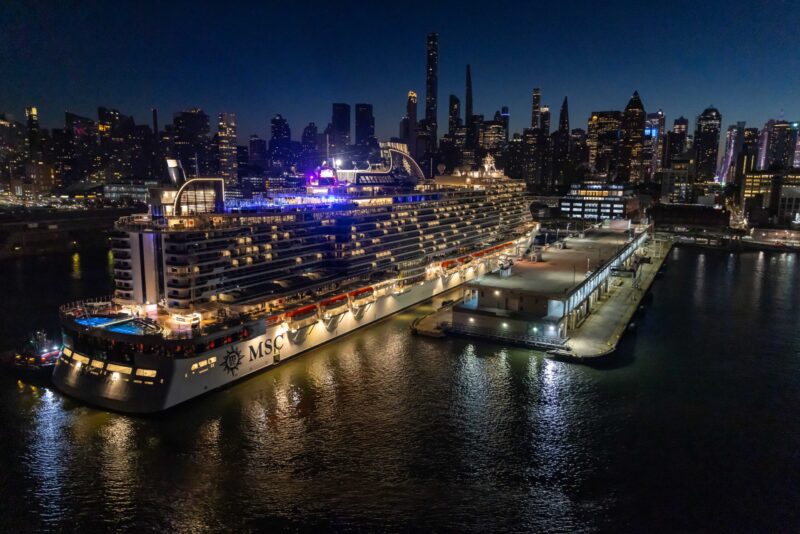 MSC Seascape zur Taufe in New York eingetroffen