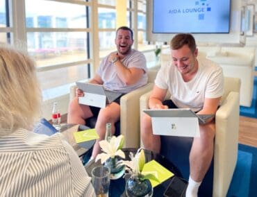 Experiment geglückt: Arbeitsplatz vom Büro auf’s Kreuzfahrtschiff verlegt