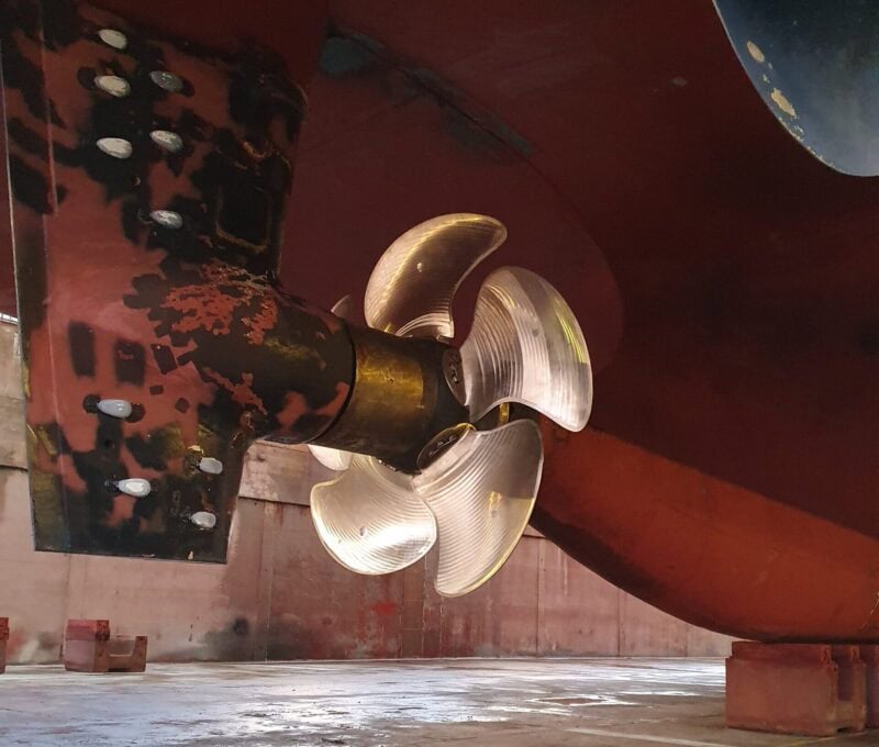 Scandlines Rostock-Fähren sparen dank neuen Propellerblättern 11 % Antriebsenergie