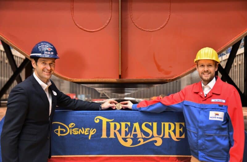 Meyer Werft und Disney Cruise Line feiern Kiellegung der Disney Treasure