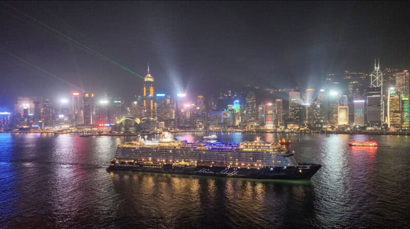 Nach drei Jahren Pause erreicht ein TUI Cruises Schiff erstmals wieder Hongkong
