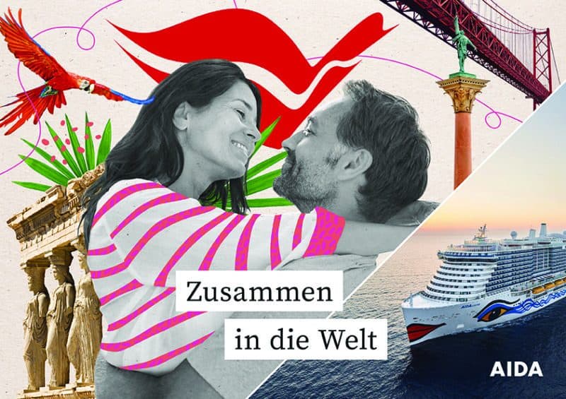 AIDA Katalog bietet auf 142 Seiten Inspirationen und Ideen für die nächste Kreuzfahrt