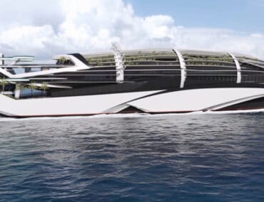 Meyer Werft zeigt wie Kreuzfahrt auf einem Schiff der Zukunft im Jahr 2100 aussehen könnte