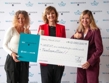 MSC Hilfsprogramm unterstützte mit 12-Millionen Euro Kinder in acht Ländern