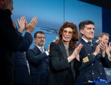 Sophia Loren tauft das neueste Flaggschiff von MSC Cruises, die MSC Euribia