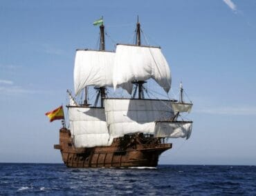 El Galéon auf dem Weg nach Bremerhaven zu den Maritimen Tagen im August