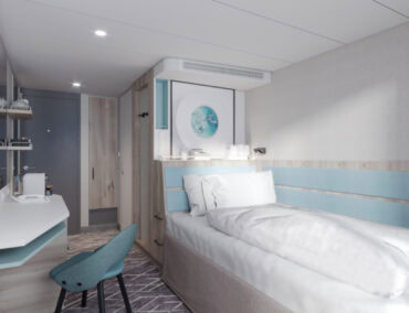 Das achte Schiff von TUI Cruises bietet erstmals Einzel-Balkonkabinen