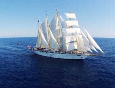 Kreuzfahrten mit der Antriebskraft des Windes