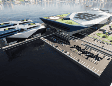 Innovative schwimmende Kreuzfahrtterminals für nachhaltigen Hafenausbau