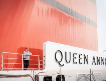 Countdown bis zum Stapellauf der neuen Queen Anne