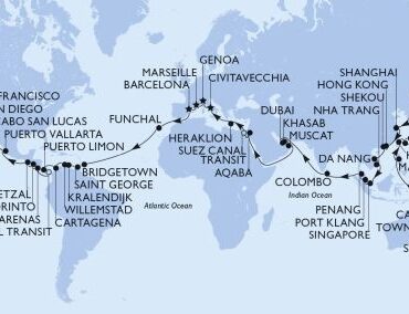 Buchungsstart für die MSC World Cruise 2026 mit der MSC Magnifica