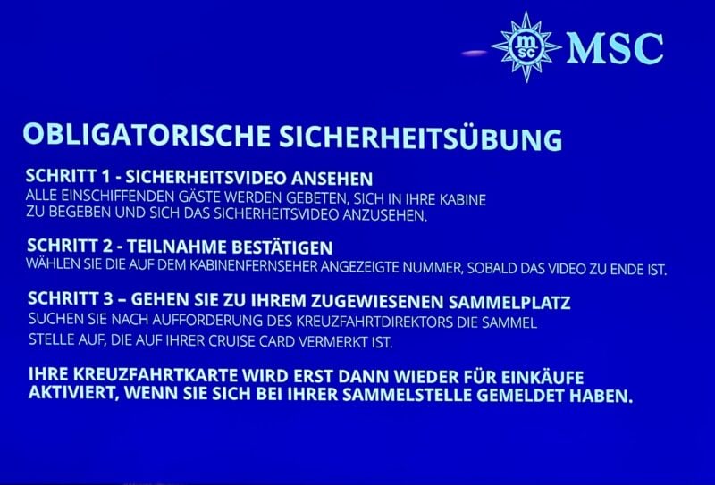 Sicherheitsübung: Ein unverzichtbarer Start für eine sichere Kreuzfahrt