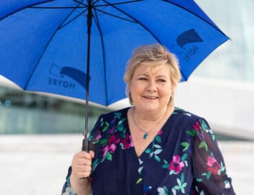 Ex-Ministerpräsidentin Erna Sollberg tauft Havila Pollux in Bergen