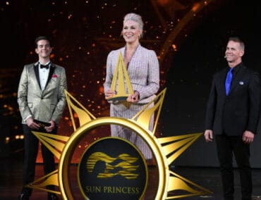 Ein magisches Ereignis: Hanna Waddingham taufte die Sun Princess in Barcelona