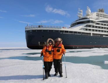 Auch Weicheier erreichen mit der Commandanct Charcot die Antarktis über die berüchtigte Drake-Passage ohne Opfer für Neptun