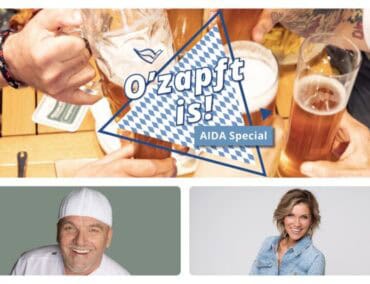 Oktoberfest auf AIDAnova mit DJ Ötzi und Anna-Maria Zimmermann