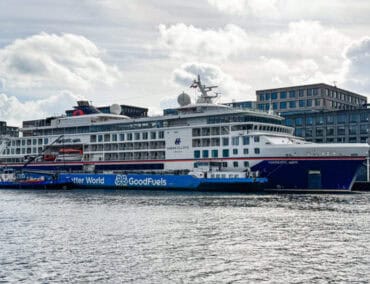 Hanseatic spirit bunkert erstmals 100-prozentigen Biokraftstoff aus Abfallreststoffen