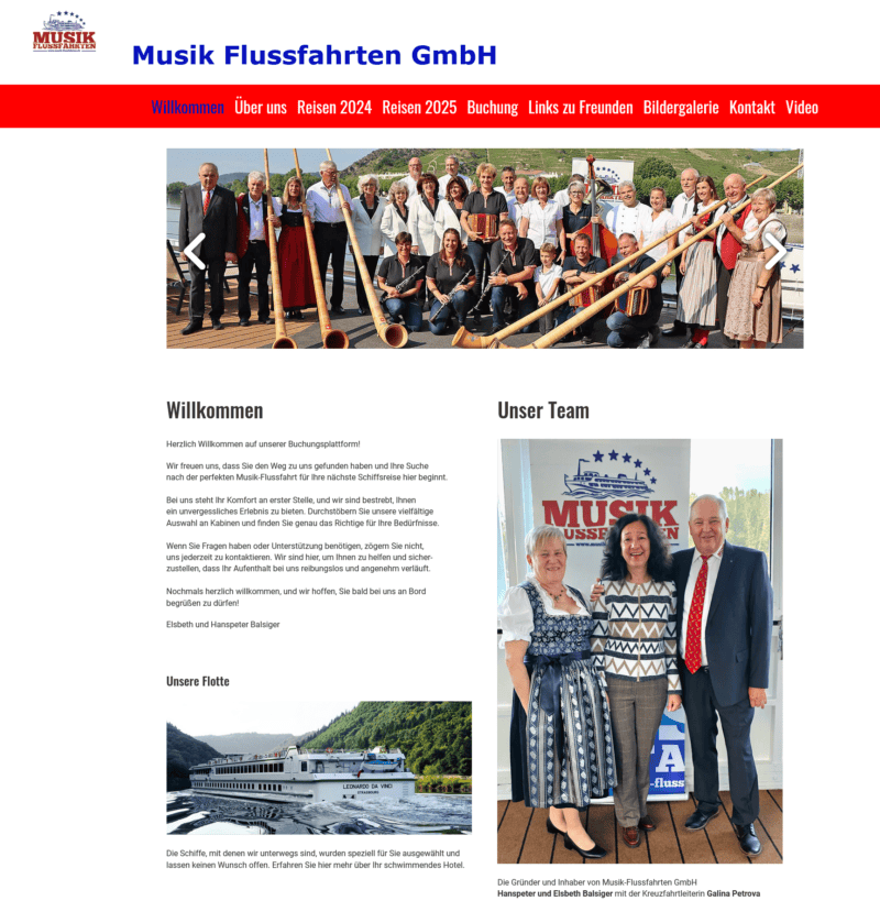 Verkauf von musik-flussfahrten.ch: Deine Chance, ein etabliertes Unternehmen zu übernehmen