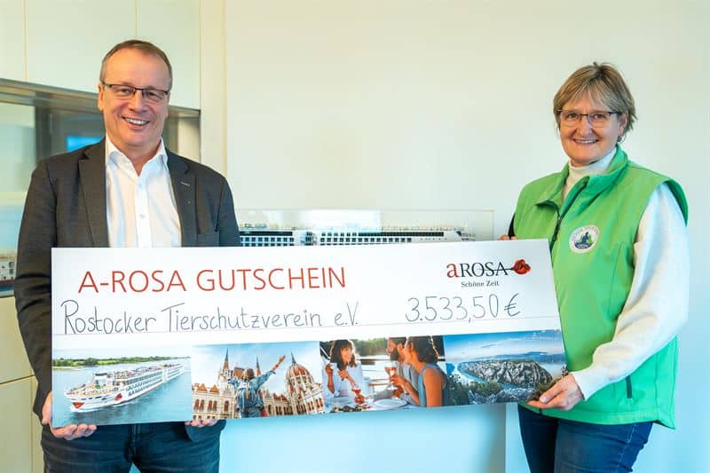 A-Rosa Flussschiff unterstützt soziale Projekte in Rostock