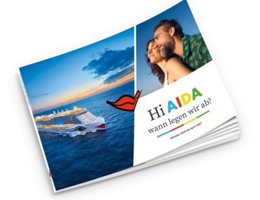 Nach 7 Jahren endlich wieder druckfrisch: AIDA präsentiert den mit Spannung erwarteten Katalog