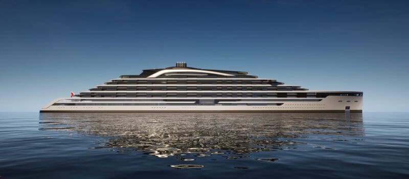 Die 320 Meter lange Wohn Yacht Ulyssia soll Standards in Luxus und Nachhaltigkeit setzen