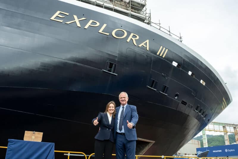 Explora Journeys feiert: Ausdocken, Münzzeremonie und Stahlschnitt an einem Tag