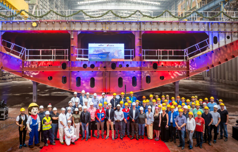 Kiellegung der Carnival Festivale auf der Meyer Werft – ein bedeutender Meilenstein