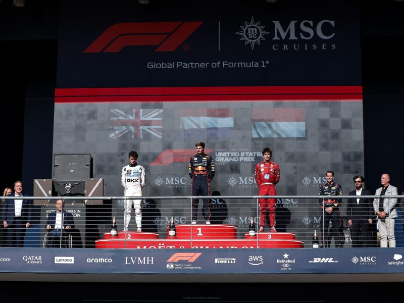 MSC Cruises wird Titelsponsor von drei Formel 1 Rennen im Jahr 2026