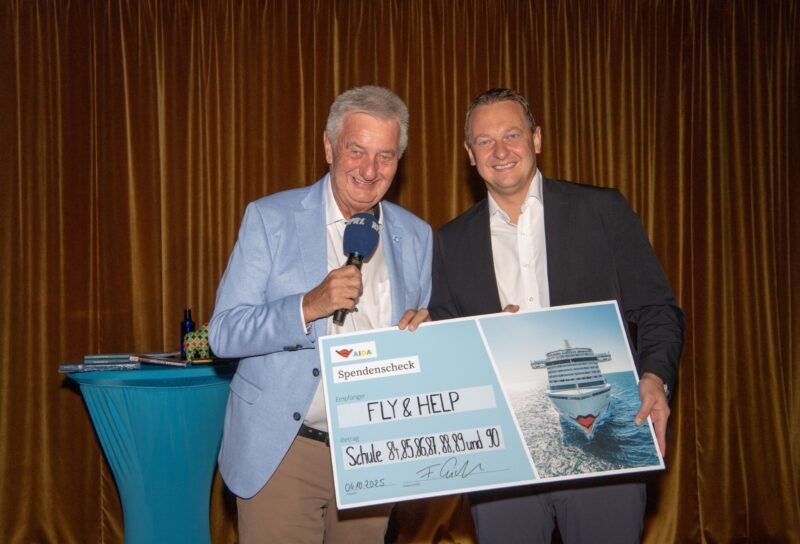 AIDA Cruises spendet 500’000 Euro für sieben neue Fly & Help Schulen