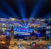 Hamburgs Elbe im Glanz der AIDAperla: Ein Abend voller Licht, Musik und Kreuzfahrtfeeling