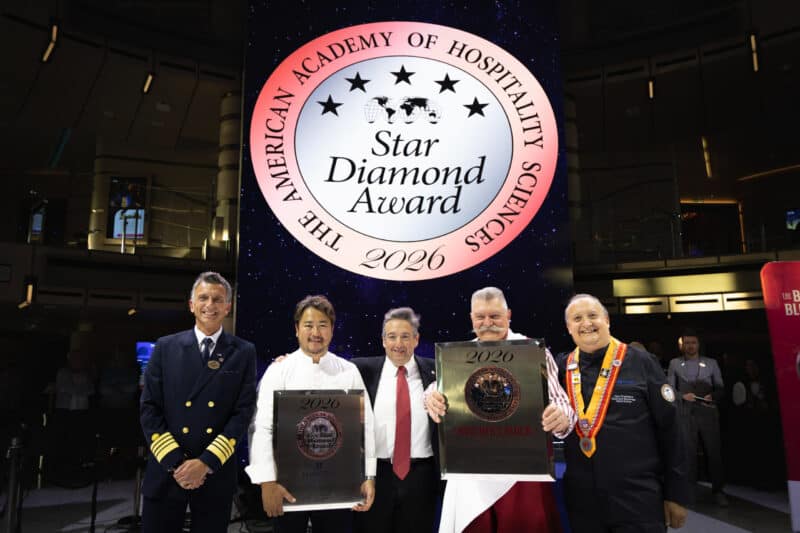 Exklusive Gourmet-Erlebnisse: Princess Cruises erhält prestigeträchtigen Five Star Diamond Award