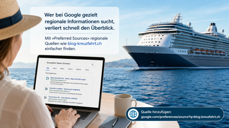 So findest Du mit Google schneller die besten Kreuzfahrt News